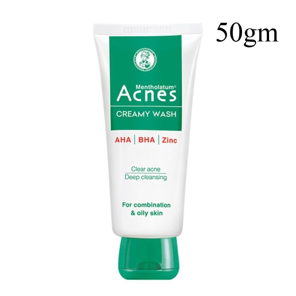 Acnes Creamy Face Wash (Green) 50gm