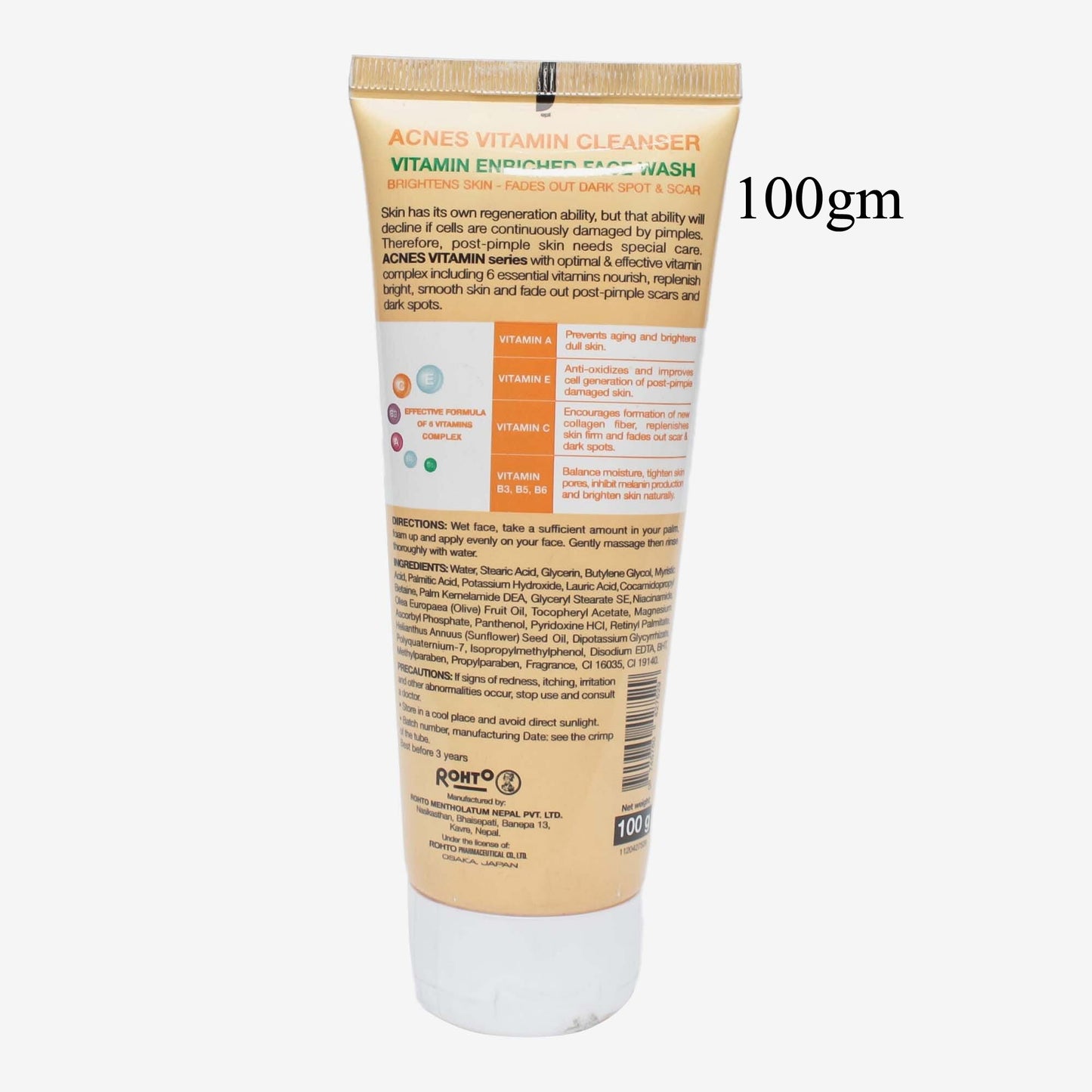 Acnes Vitamin Cleanser 100gm