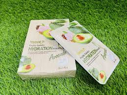 Face Mask, Avocado Fruits Gelato Soothing Face Mask 10pcs