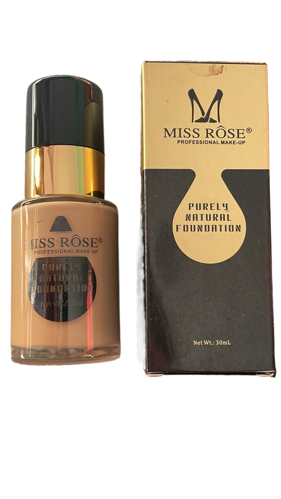 Miss Rose Purely Natural Liquid Base Foundation 30ml