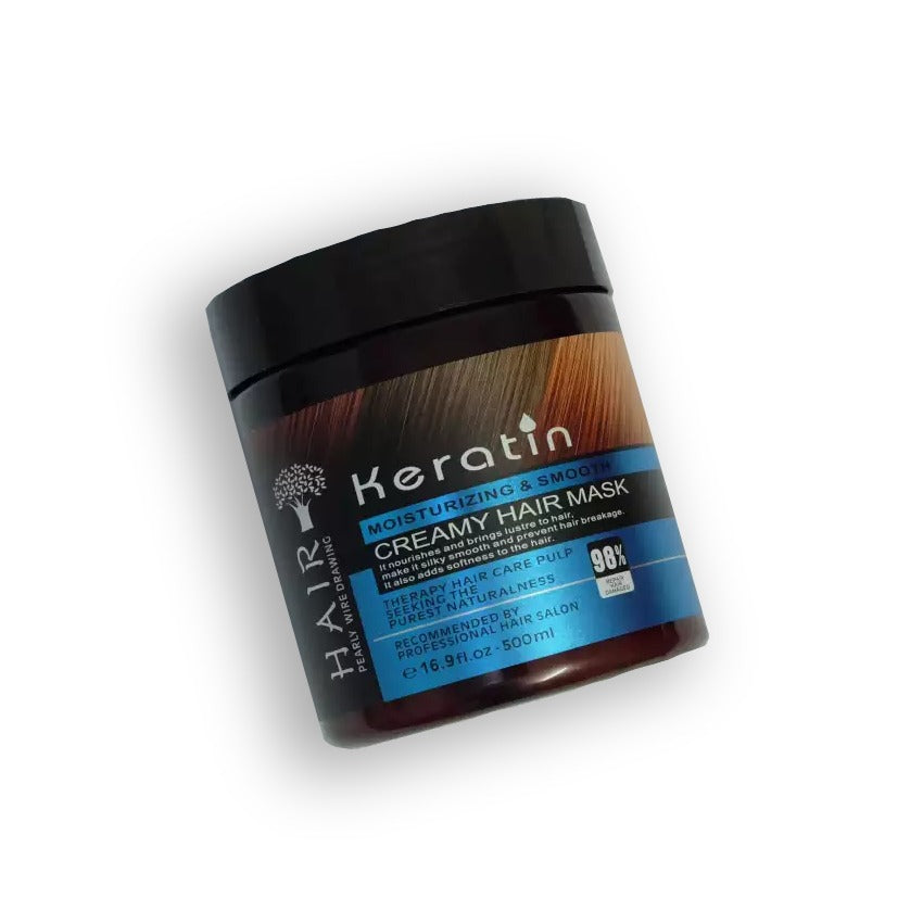 Keratin Moisturizing & Smooth Creamy Hair Mask-500ml