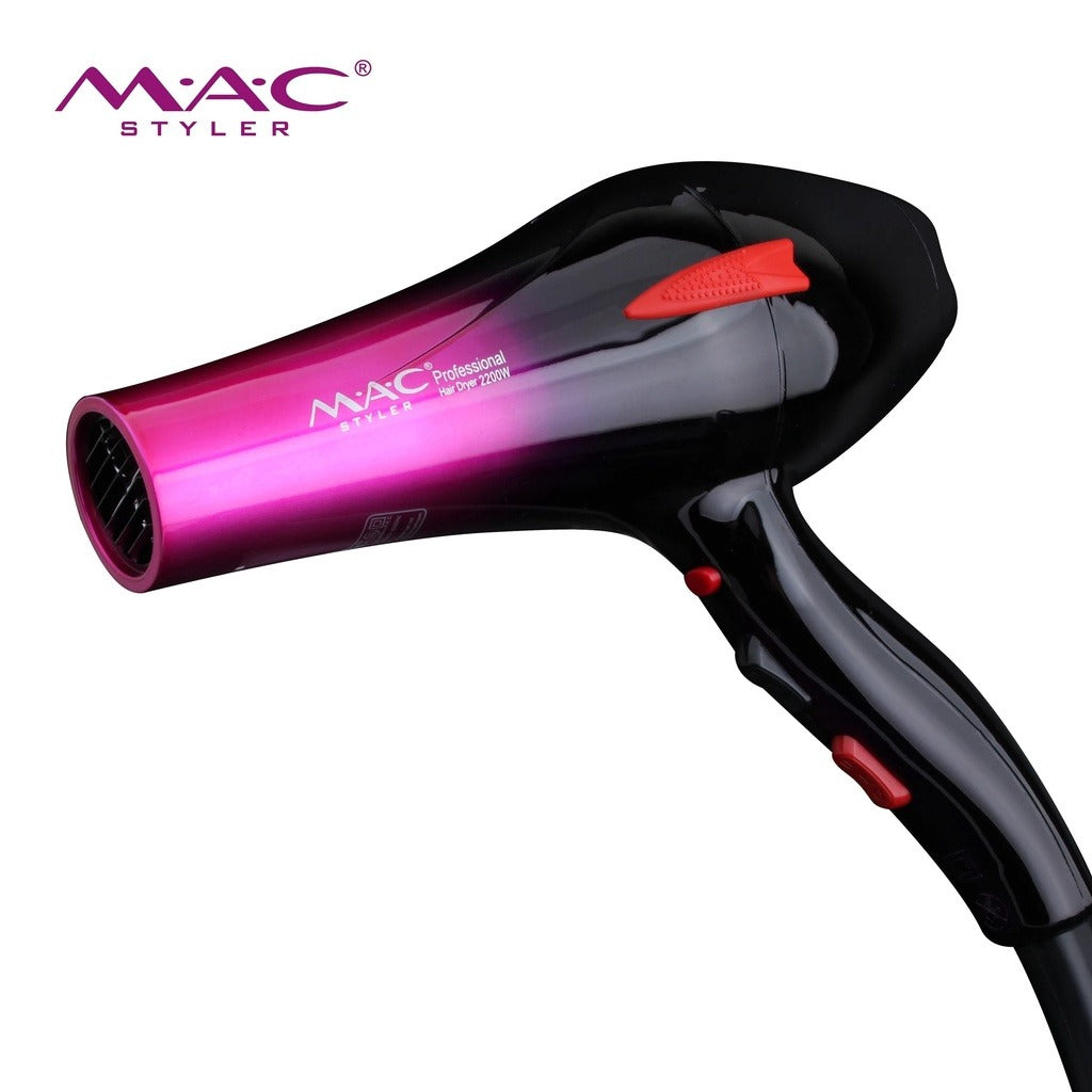 MAC Professional Hair Dryer, Real heat Power 2200W, MC-6616 A