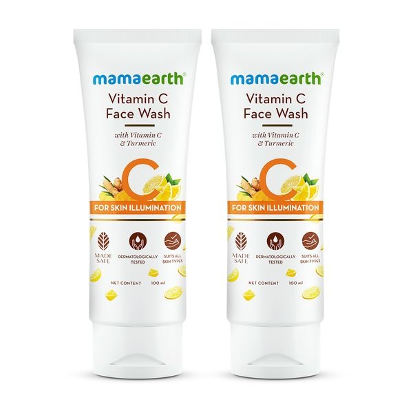 Mamaearth Vitamin C Face Wash with Vitamin C and Turmeric for Skin illumination 100ml