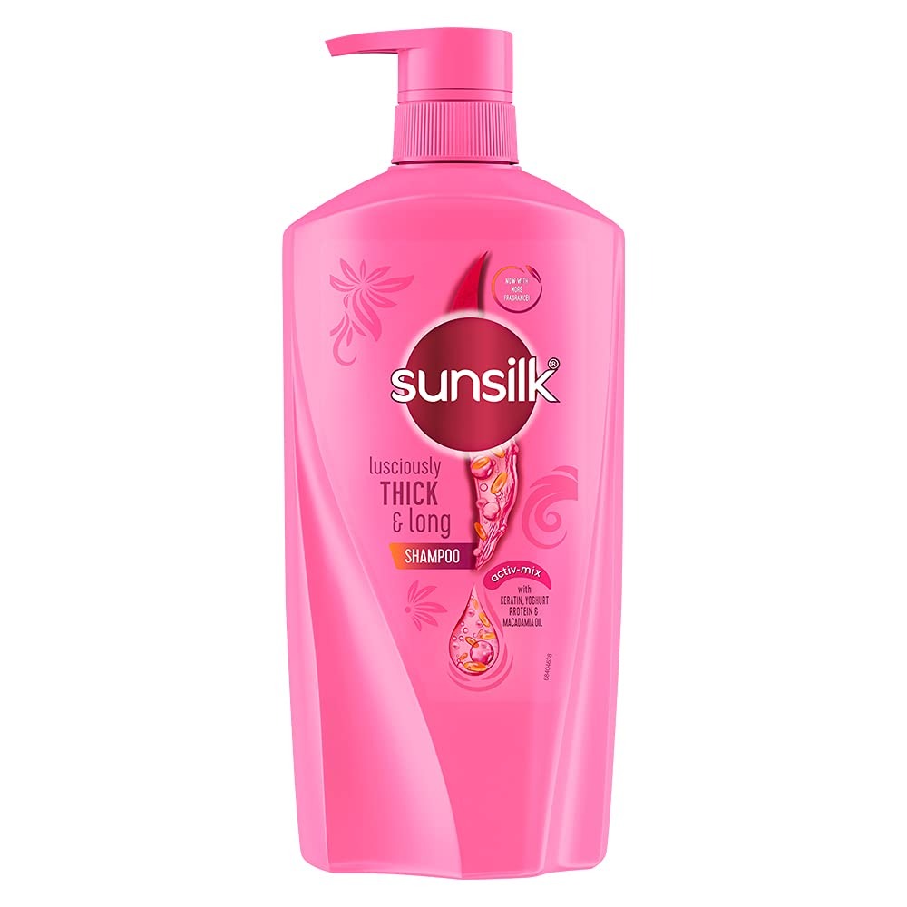 Sunsilk Pink Pump, Lusciously Thick & Long Shampoo 625ml