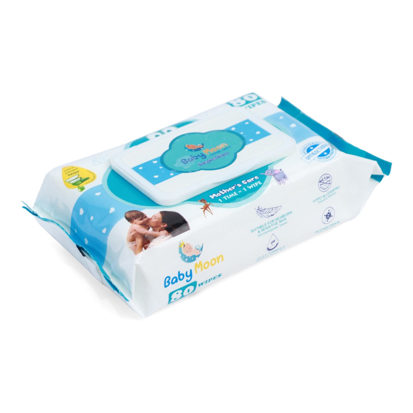 White Moon 80 Sheets Wipes