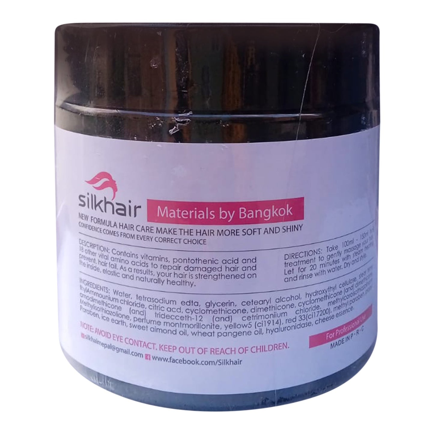 3 in One Hair Spa, Treatment Silkhair 550ml