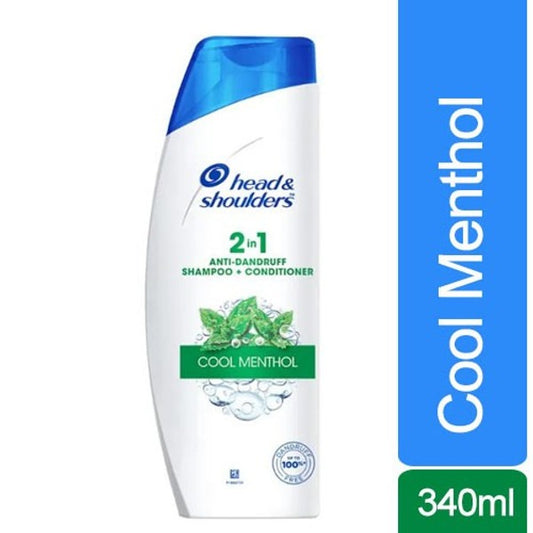 Head & Shoulders Cool Menthol Anti Dandruff Shampoo 340ml