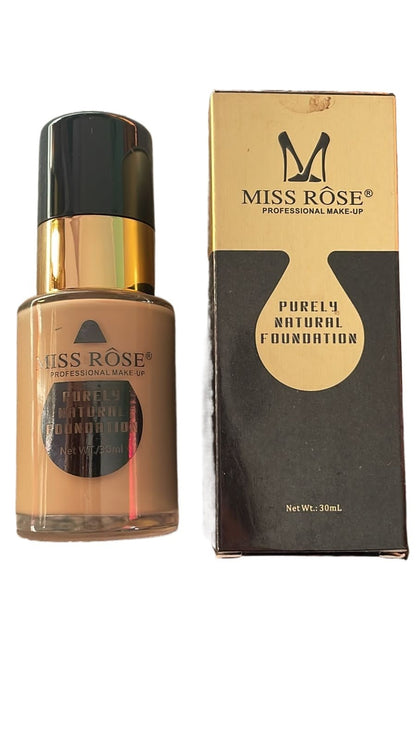 Miss Rose Purely Natural Liquid Base Foundation 30ml