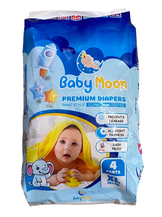 Baby Moon Premium Diapers, XL