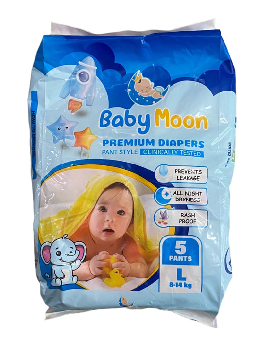 Baby Moon Premium Diapers, Large (L)