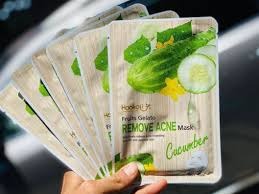 Haokali Fruits Gelato Soothing Face Mask Cucumber 10pcs