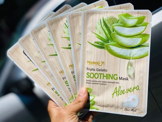 Haokali Fruits Gelato Soothing Face Mask Aloe Vera 10pcs