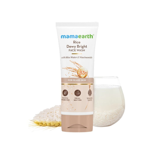 Mamaearth Rice Face Wash With Rice Water & Niacinamide for Glass Skin - 100ml